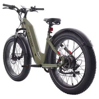 GOTRAX Bici Ibrida Elettrica 26" con Pneumatici Fat, Telaio a Scavalco, per Adulti - Verde