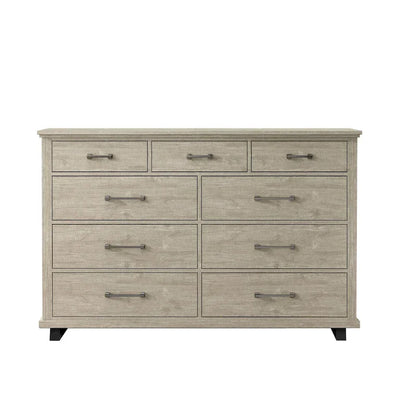 Set camera da letto 4 pezzi stile rustico - 2 comodini, 1 cassettone e 1 comò
