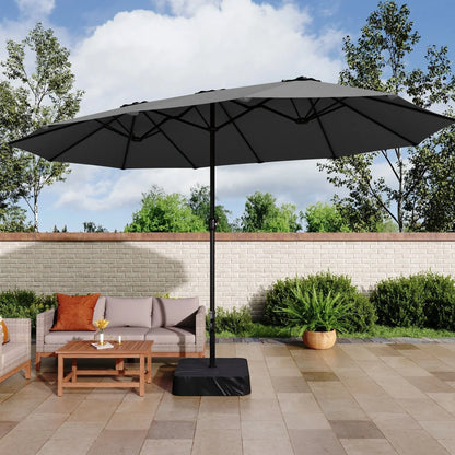 MAISON ARTS Ombrellone Doppio da 4,5 m, Extra Large, per Patio, con Base Inclusa