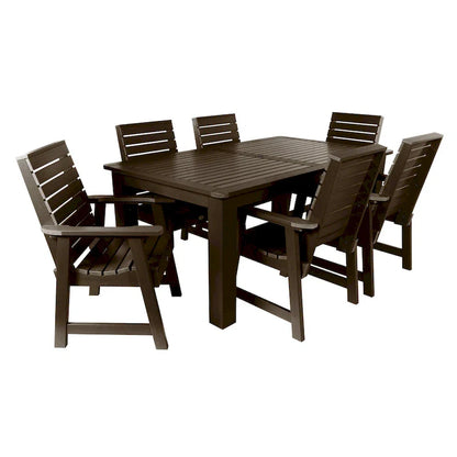 HIGHWOOD PROFESSIONAL Set da pranzo da esterno 7 pezzi 42x72