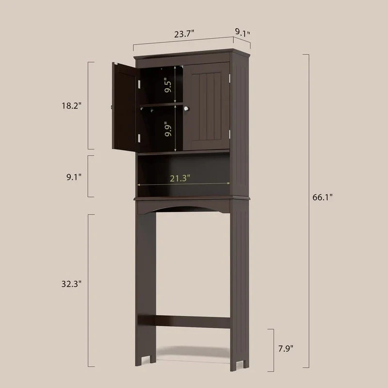 Meuble de rangement de salle de bain, Meuble de rangement WC, Étagère de salle de bain au-dessus des toilettes, Étagère WC gain de place