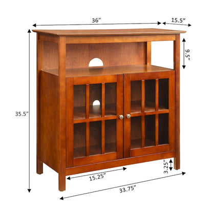 Mobile TV con armadietti contenitori Convenience Concepts Big Sur Highboy da 40 pollici