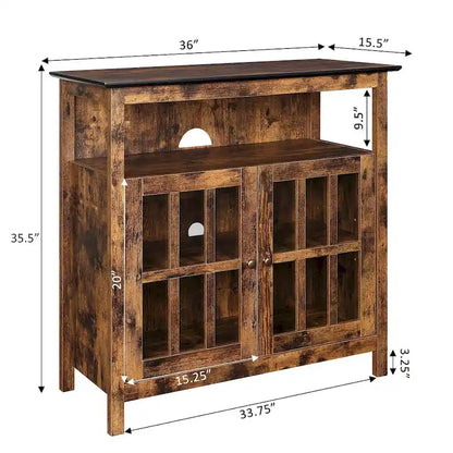 Mobile TV con armadietti contenitori Convenience Concepts Big Sur Highboy da 40 pollici