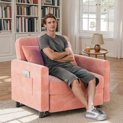 Canapé-lit convertible 3-en-1, Canapé-chaise dépliable, Lit pliant convertible pour salon