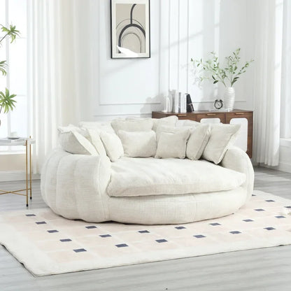 Comodo divano letto matrimoniale Loaf, divano letto oversize con braccioli