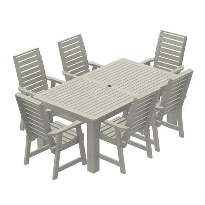 HIGHWOOD PROFESSIONAL Set da pranzo da esterno 7 pezzi 42x72