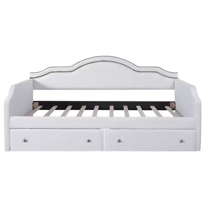 Divano letto in velluto per letto singolo/matrimoniale con striscia luminosa a LED controllabile tramite app e 2 cassetti