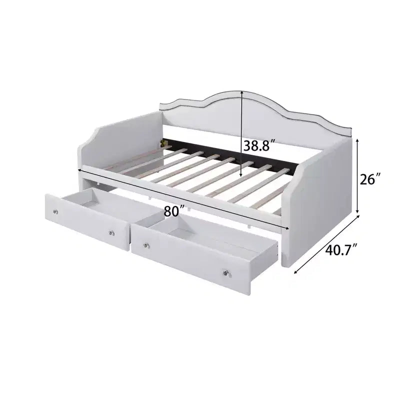 Divano letto in velluto per letto singolo/matrimoniale con striscia luminosa a LED controllabile tramite app e 2 cassetti
