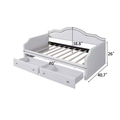 Divano letto in velluto per letto singolo/matrimoniale con striscia luminosa a LED controllabile tramite app e 2 cassetti