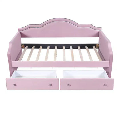 Divano letto in velluto per letto singolo/matrimoniale con striscia luminosa a LED controllabile tramite app e 2 cassetti