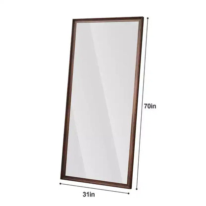 Specchio a figura intera da pavimento o da parete con cornice in legno, 32"x70"