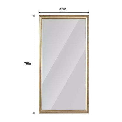 Specchio a figura intera da pavimento o da parete con cornice in legno, 32"x70"