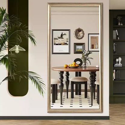 Specchio a figura intera da pavimento o da parete con cornice in legno, 32"x70"