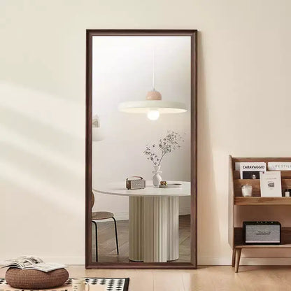 Specchio a figura intera da pavimento o da parete con cornice in legno, 32"x70"
