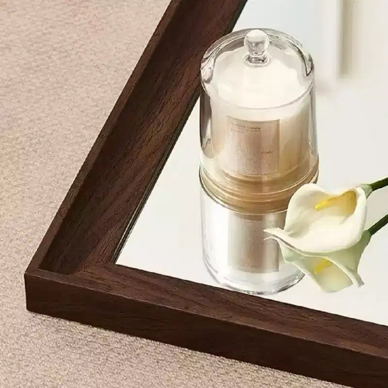 Specchio a figura intera da pavimento o da parete con cornice in legno, 32"x70"