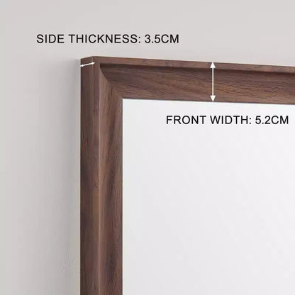 Specchio a figura intera da pavimento o da parete con cornice in legno, 32"x70"