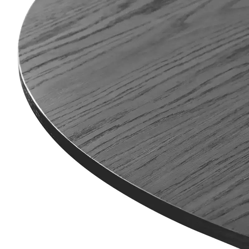 Tavolo da pranzo rotondo in legno da 46" per 4 persone, stile moderno rustico