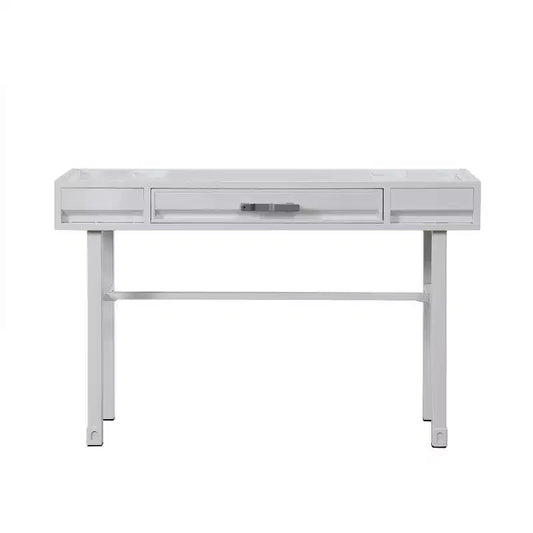 HomeRoots 47 White Iron Vanity Table