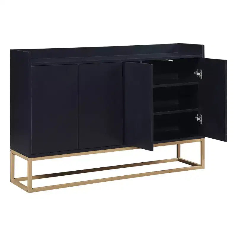 Elegante madia a 4 ante con 4 ripiani regolabili