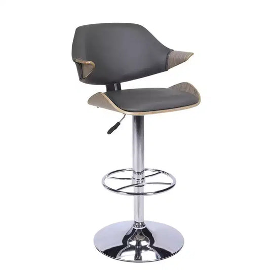 Chintaly Imports,Curved Back Pneumatic-Adjustable Stool