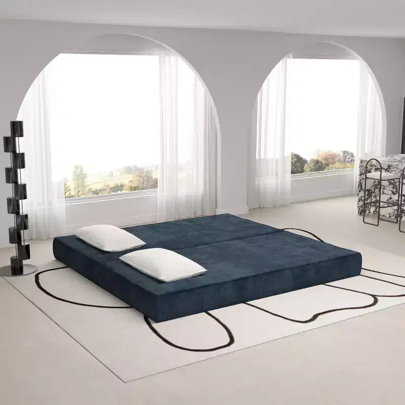 Divano letto convertibile a 3 posti da 80", rivestimento in ciniglia, telaio in poliestere