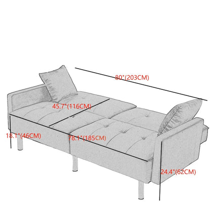 80 Canapé-lit futon convertible
