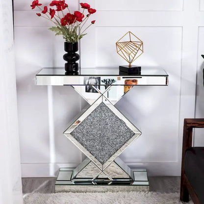 Console contemporanea a specchio