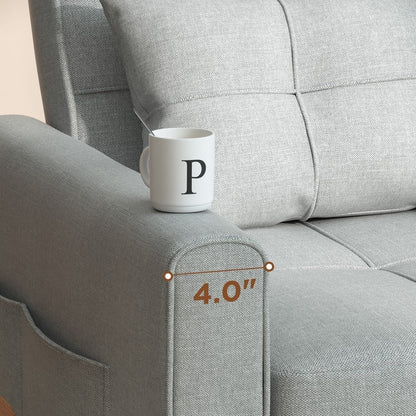 Canapé-lit convertible 3-en-1, Canapé-chaise dépliable, Lit pliant convertible pour salon