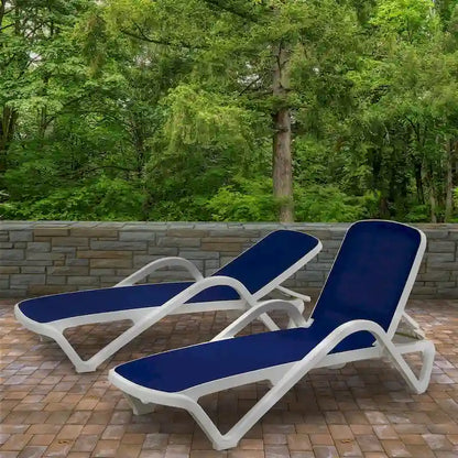 Coppia di chaise longue a fionda per tutte le stagioni Plymouth Collection - 195,58 cm