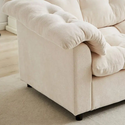 99.2  Divano profondo Chenille Comfort, Divano soffice effetto nuvola imbottito