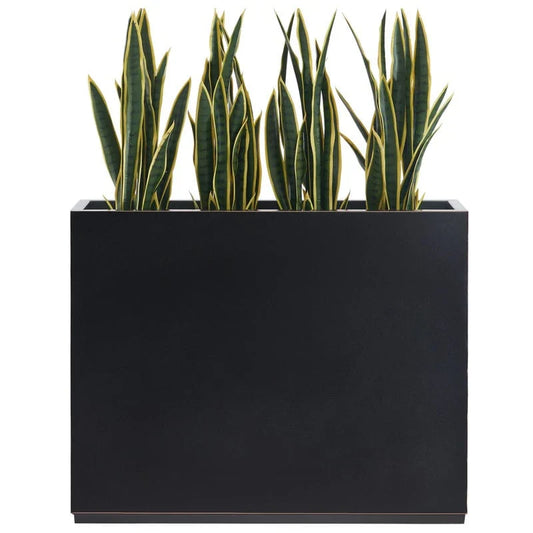 Jardinière Métallique Haute pour Plantes d'Extérieur, 38 po L x 10 po l x 30 po H, Longue et Haute Jardinière en Métal - 38x30x10