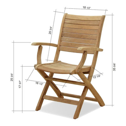 Amazonia Teak Sessa Set da Pranzo Estensibile da Esterno, 13 Pezzi - 13 Pezzi