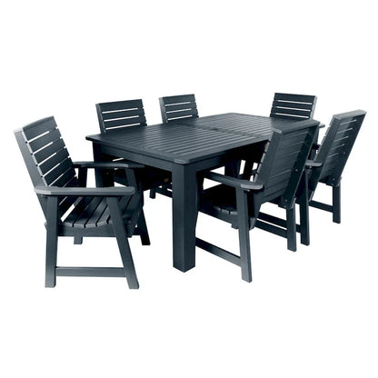 HIGHWOOD PROFESSIONAL Set da pranzo da esterno 7 pezzi 42x72