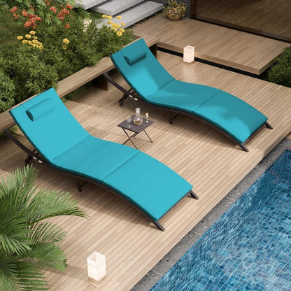 Set di 3 Chaise Lounge da Esterno Kullavik