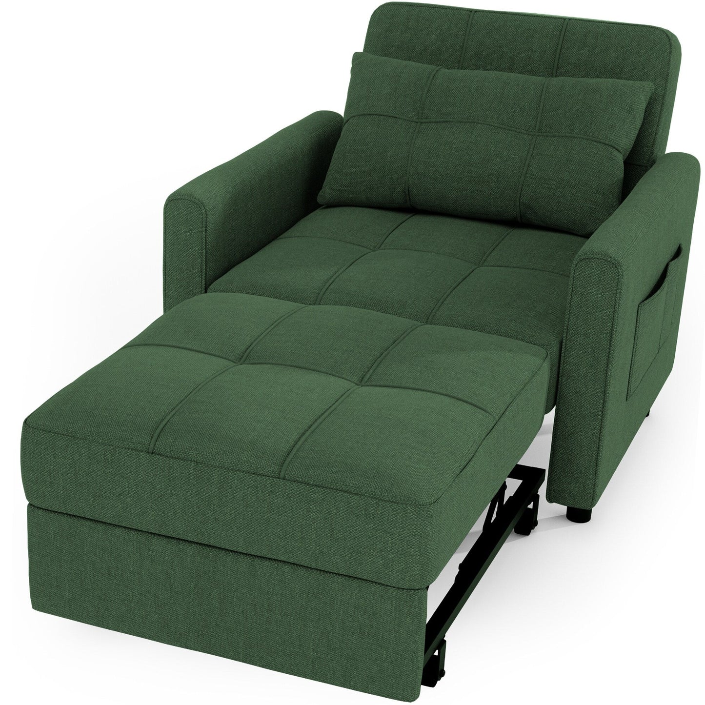 Canapé-lit convertible 3-en-1, Canapé-chaise dépliable, Lit pliant convertible pour salon