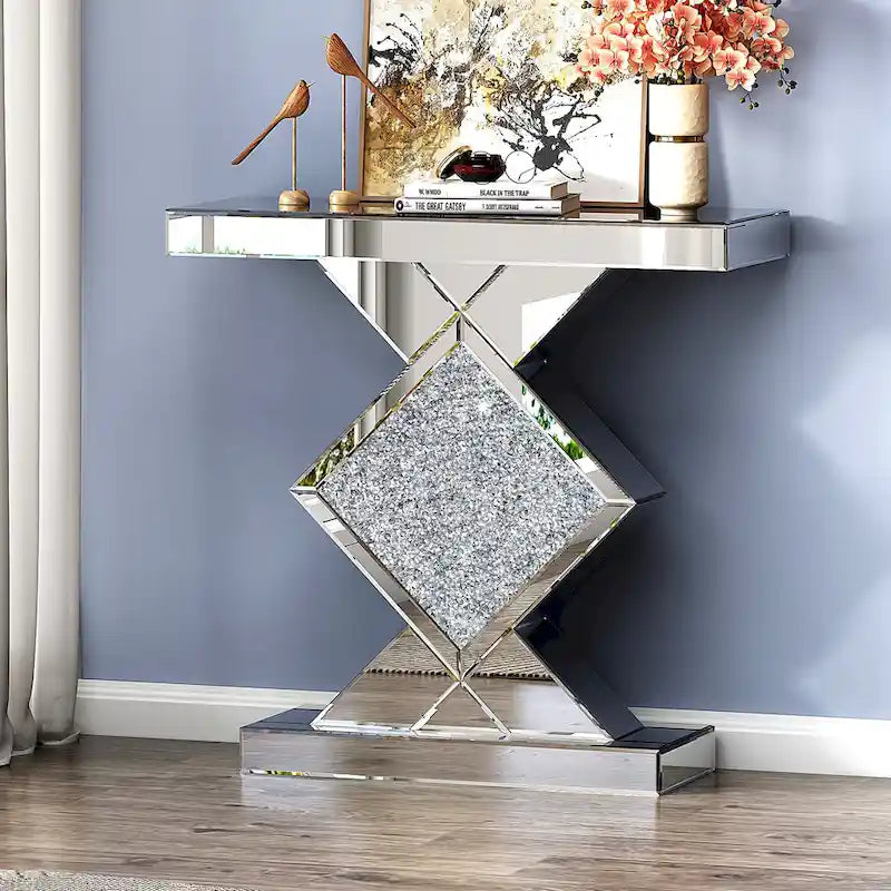 Console contemporanea a specchio