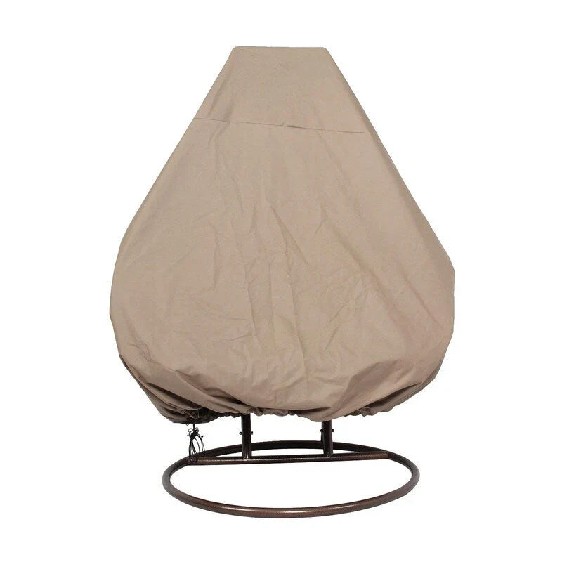 LeisureMod Sedia a Uovo Sospesa per 2 Persone con Supporto - Dondolo Pensile per Esterni/Interni in Rattan Intrecciato con Cuscini