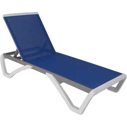 Kozyard Alan Sdraio Reclinabile Regolabile da Giardino con Telaio Completamente in Alluminio e Gambe in Resina di Polipropilene