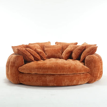 Comodo divano letto matrimoniale Loaf, divano letto oversize con braccioli