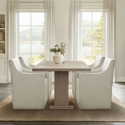 Chaise de salle à manger Charlotte avec roulettes