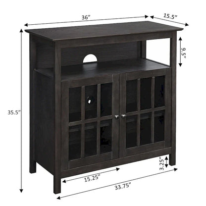 Mobile TV con armadietti contenitori Convenience Concepts Big Sur Highboy da 40 pollici