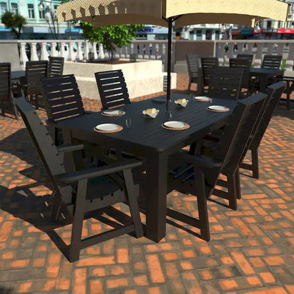 HIGHWOOD PROFESSIONAL Set da pranzo da esterno 7 pezzi 42x72