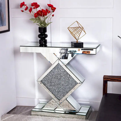 Console contemporanea a specchio