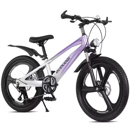 NAYSAYE Bicicletta da montagna per bambini da 20 pollici con trasmissione a 7 velocità e telaio in lega di magnesio per ragazzi e ragazze di età 8-12 anni, 57.09*21.65*29.92