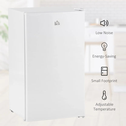 Mini-réfrigérateur de 3,2 pi³ avec congélateur, réfrigérateur compact à porte unique avec thermostat réglable pour chambre à coucher