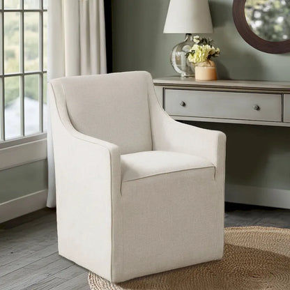 Chaise de salle à manger Charlotte avec roulettes