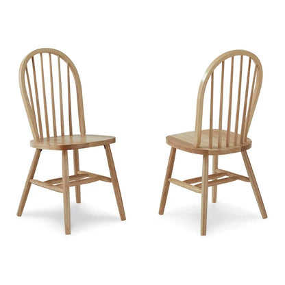 Chaise de salle à manger à dossier fuseau Windsor en bois massif International Concepts
