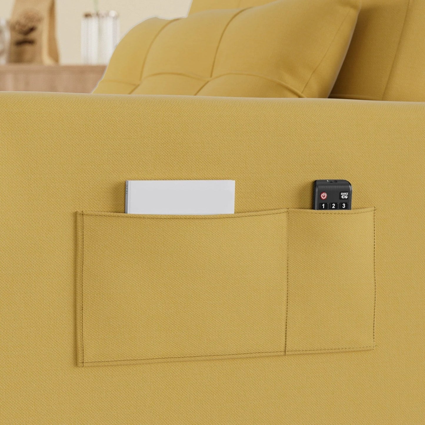 Canapé-lit convertible 3-en-1, Canapé-chaise dépliable, Lit pliant convertible pour salon
