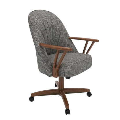 Sedia da Pranzo Caster Finitura Noce