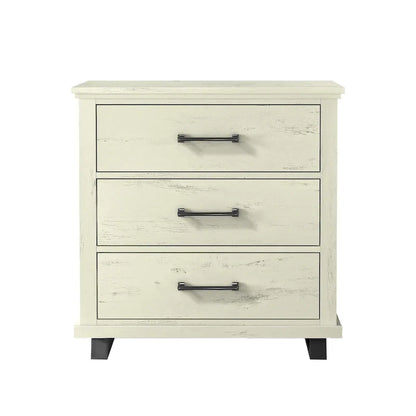 Set camera da letto 4 pezzi stile rustico - 2 comodini, 1 cassettone e 1 comò